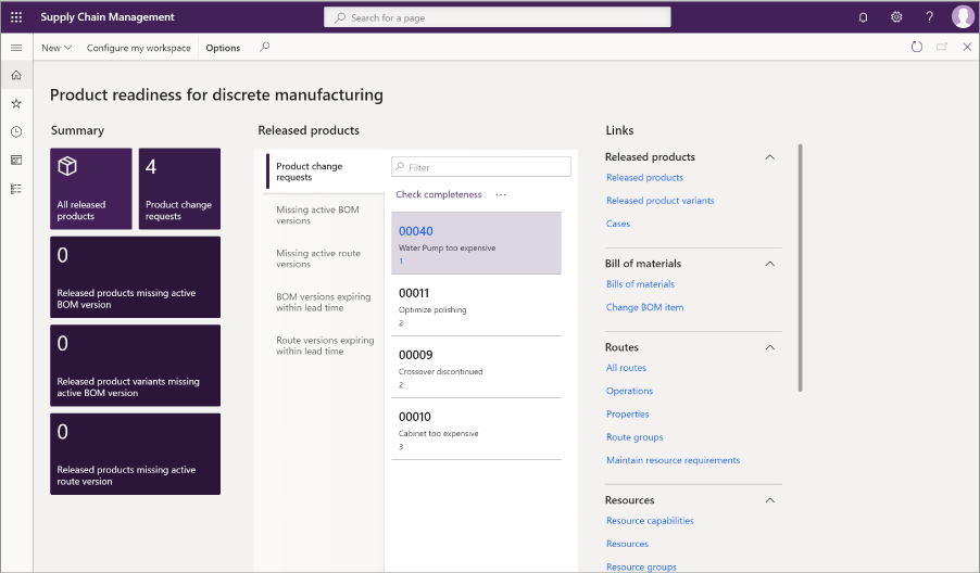 Dynamics 365 for SCM - Product Readiness