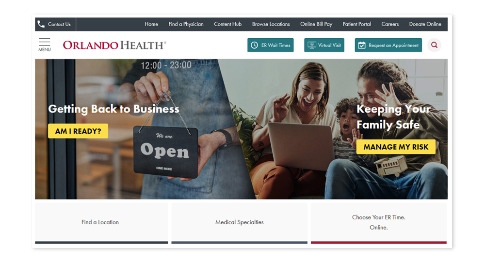 Healthcare web design