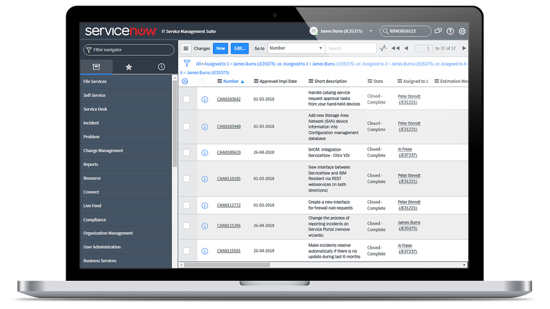 servicenow continuous delivery for a bank