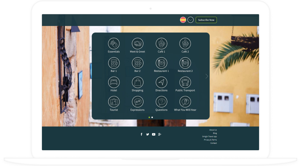 language learning portal