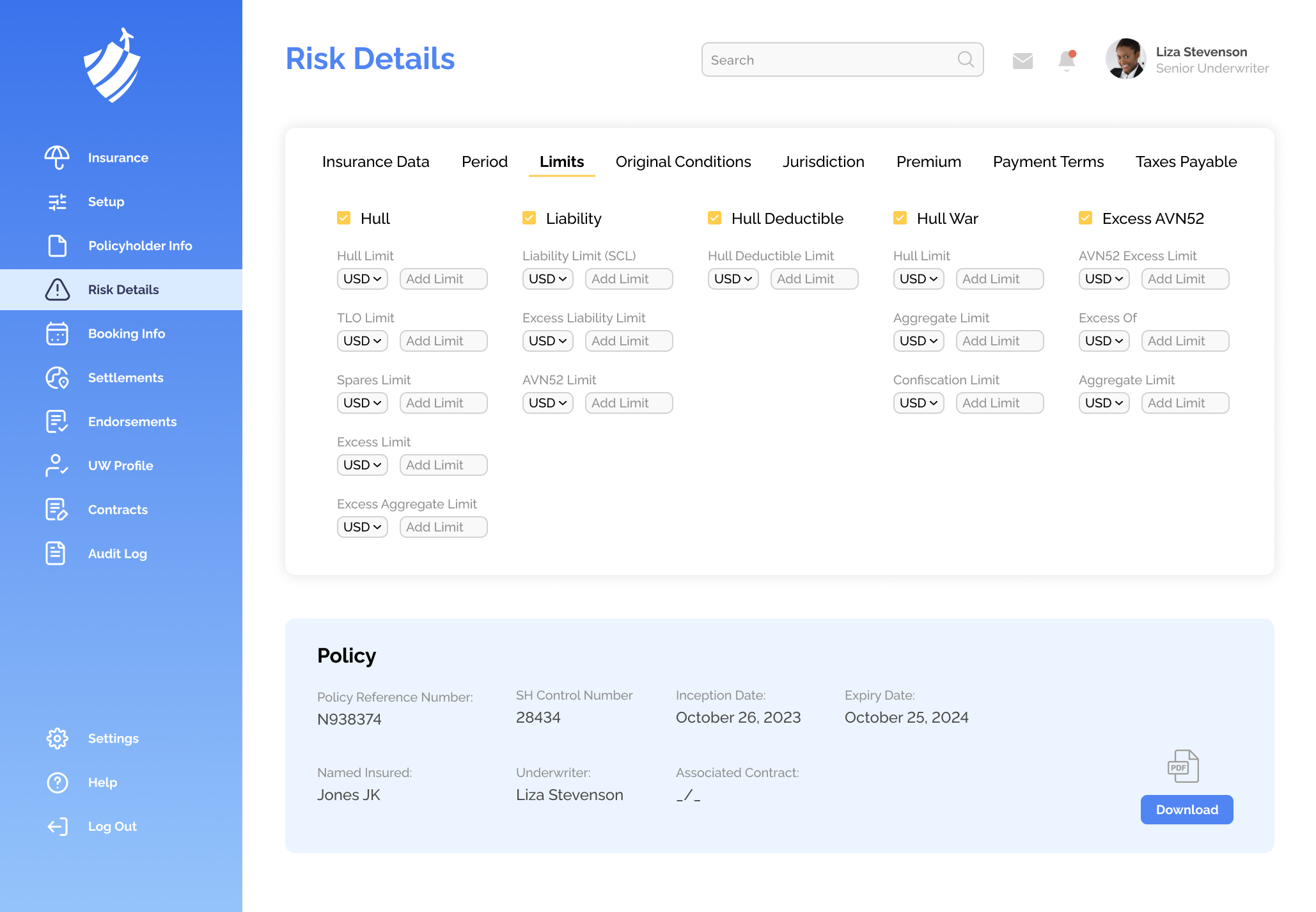 automated collaborative underwriting system 