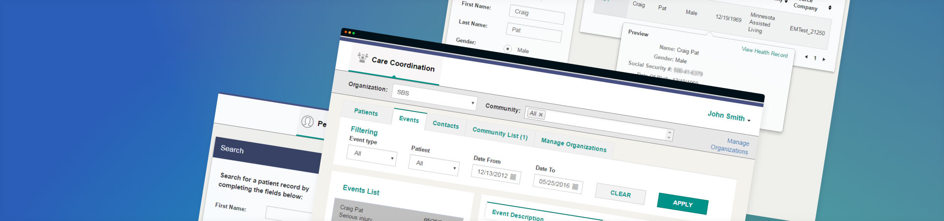 Care Team Coordination Web App for 120+ Care Providers