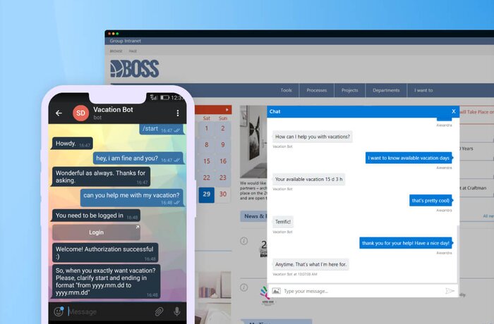 Multilingual AI-Powered Vacation Chatbot for a SharePoint Intranet