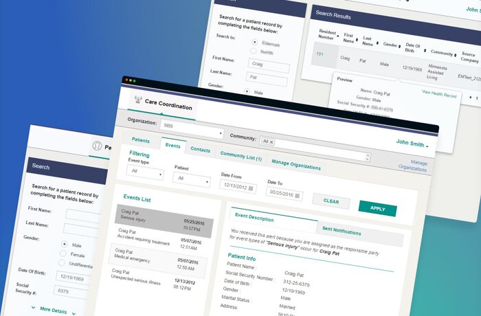 Care Team Coordination Web App for 120+ Care Providers