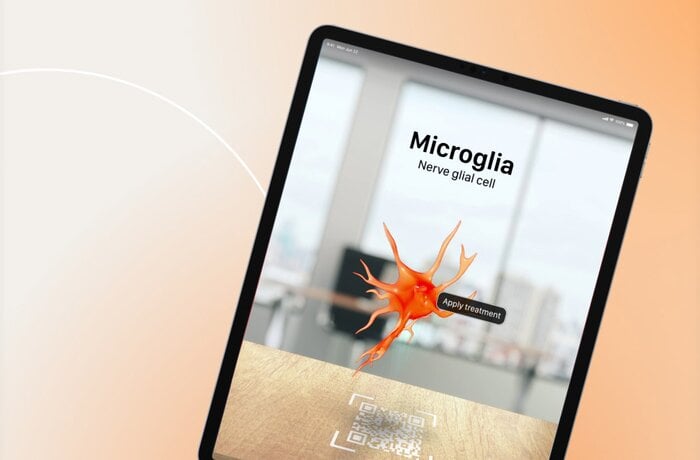 AR App PoC to Visualize How a New Drug Treats Brain Disease