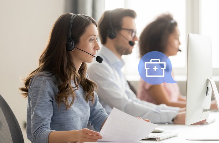 إنشاء خدمات مكتب المساعدة وتقديم الدعم من المستوى 1 لبرمجيات الشراء لأحد مقدمي خدمات الرعاية الصحية