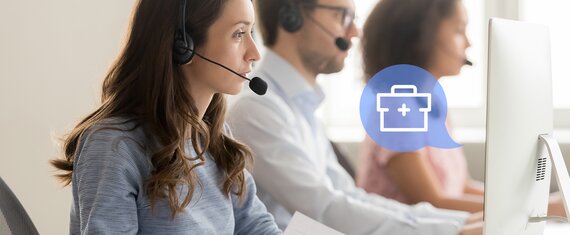 إنشاء خدمات مكتب المساعدة وتقديم الدعم من المستوى 1 لبرمجيات الشراء لأحد مقدمي خدمات الرعاية الصحية