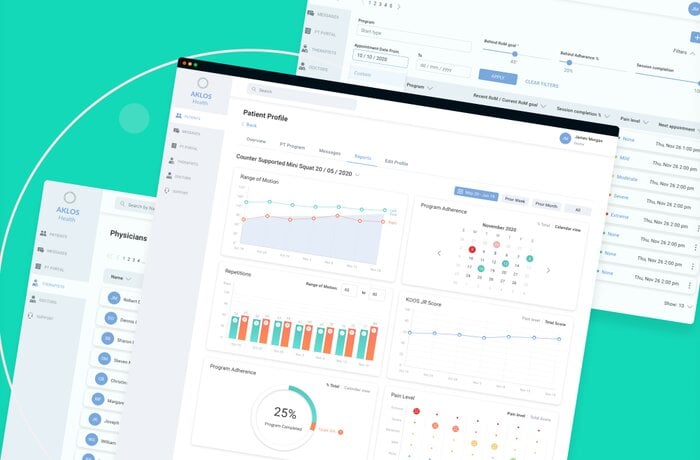 تطوير منصة رقمية للعلاج الطبيعي لشركة AKLOS Health