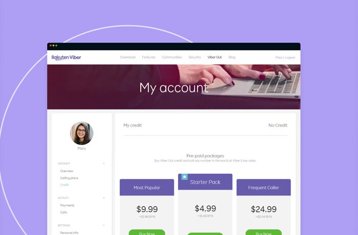 Billing Portal for the Viber Messenger with 1B+ Users