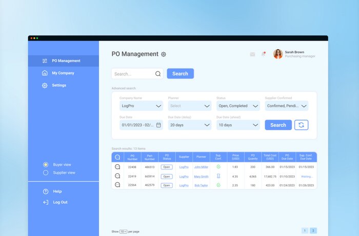 MVP of a Purchase Order Management SaaS Product Ready in 4 Months