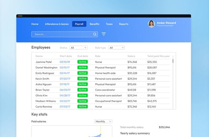Payroll System Redesign for a Home Healthcare SaaS in 4 Weeks