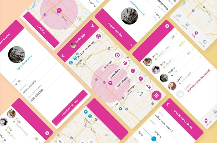 Native iOS/Android Apps and Device Software for Wearable Pet Trackers Delivered in 4 Months