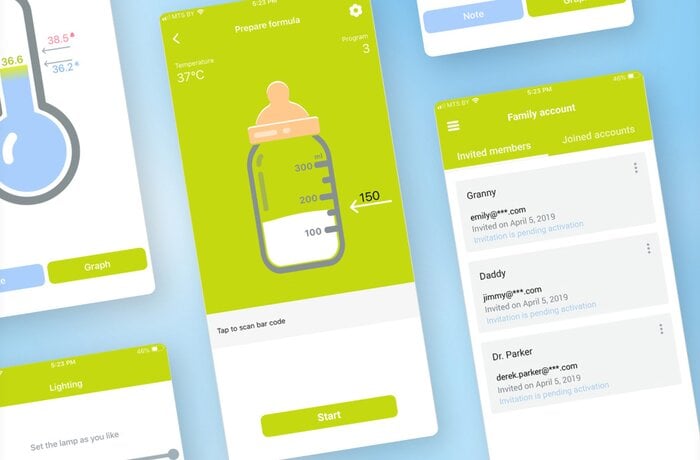 iOS and Android Apps for Remote Baby Care