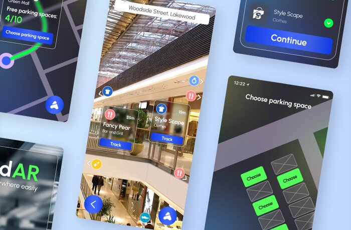 Retail App with GPS and AR Functionality to Enhance Shopping Mall Experience 