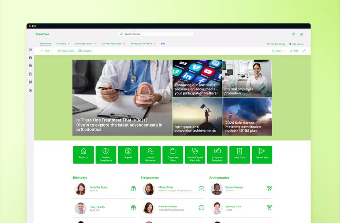SharePoint Intranet Design and Development - ScienceSoft