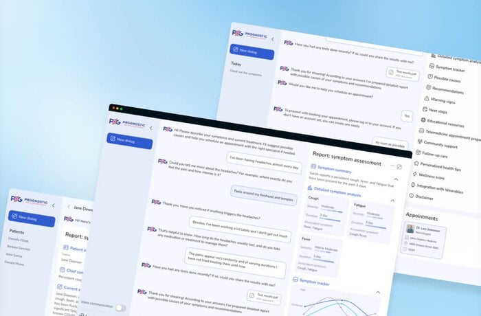 AI Telehealth Chatbot PoC and Investor Pitch Deck for Prognostic Optimization Group