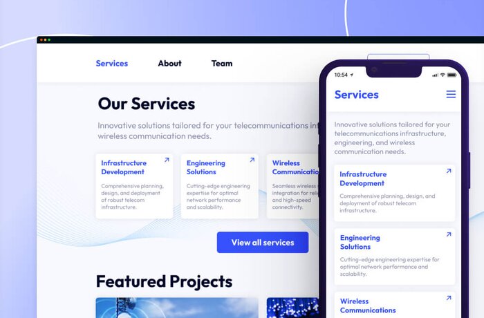 تطوير موقع إلكتروني جذَّاب لشركة اتصالات لدعم عرضها التقديمي في أحد المؤتمرات خلال أسبوعين فقط