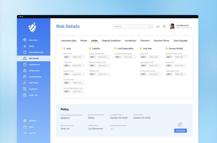 تطوير حل برمجي لأتمتة الاكتتاب التأميني لشركة تأمين طيران عالمية بأصول تتجاوز 30 مليار دولار