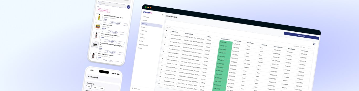 Beauty Product Delivery App for GlamRush2U Launched in 6 Months