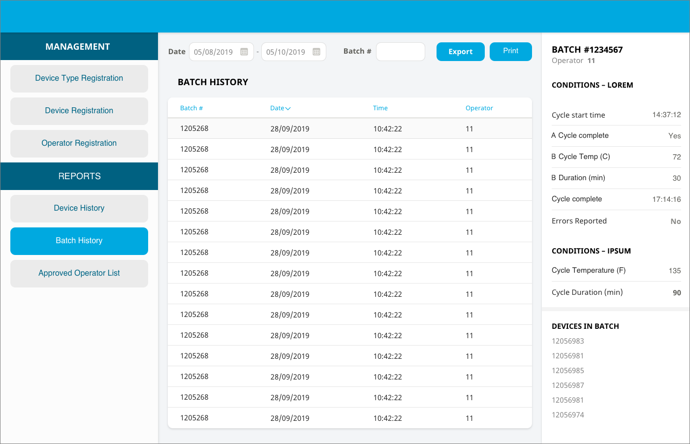 5   batch history   anonymized