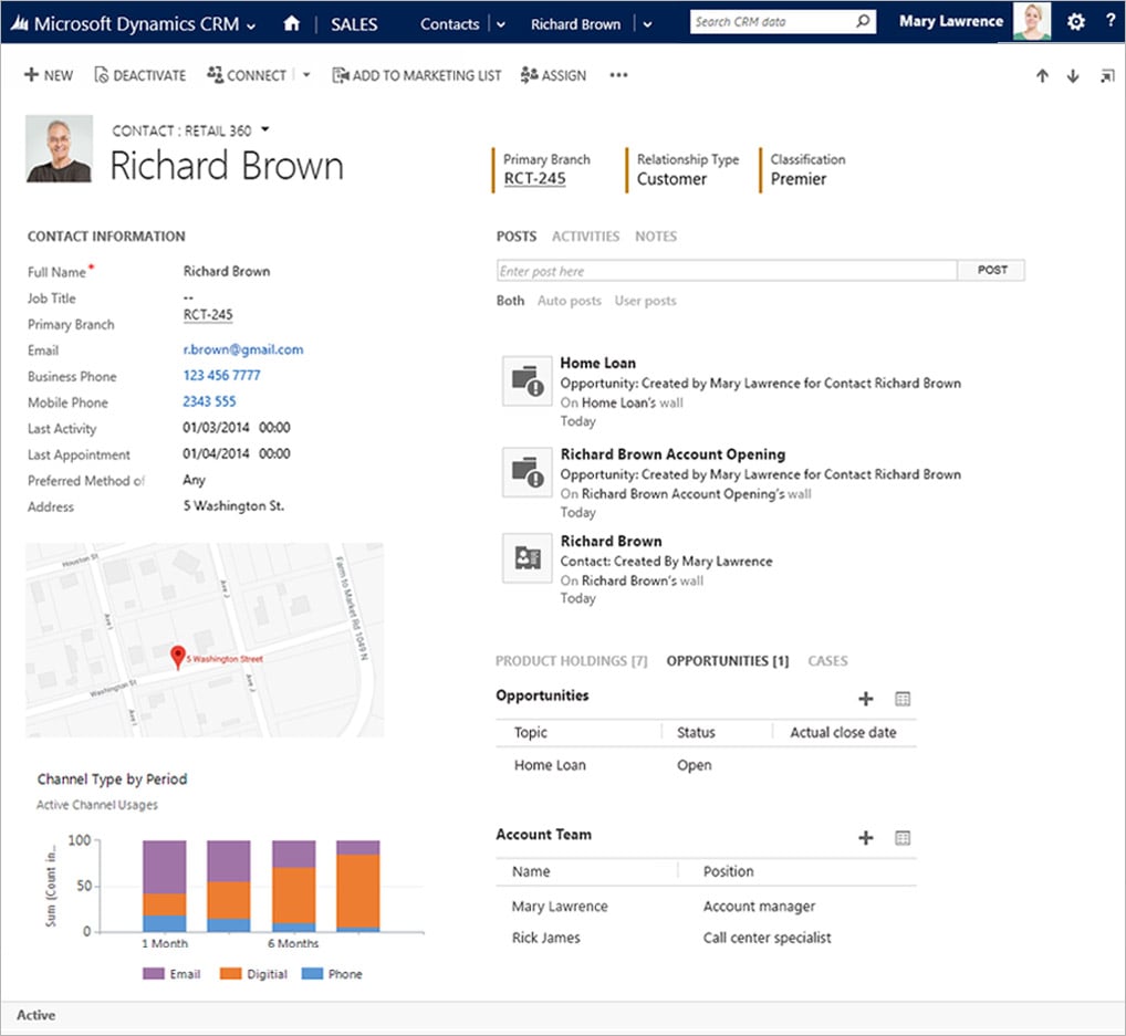 CRM for a retail bank