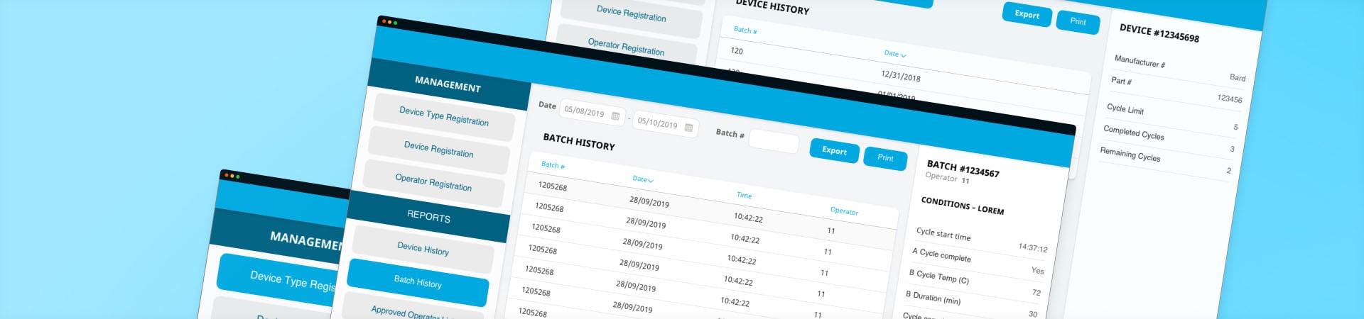 Medical Device Tracking Software Design and UI Mock-Ups to Explore a New Market Niche