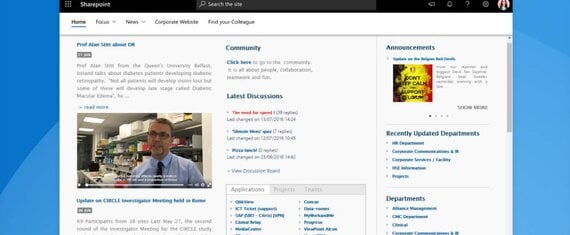SharePoint Intranet to Foster Collaboration in a Biopharmaceutical Company