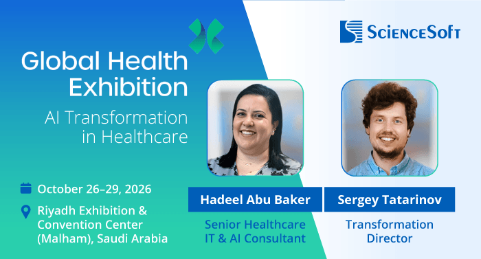 ScienceSoft to Attend Global Health Exhibition 2026 to Discuss AI Transformation in Healthcare