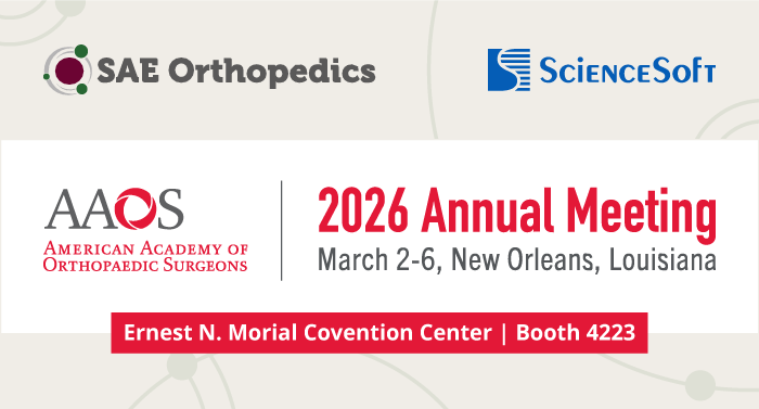 ScienceSoft and S.A.E. Orthopedics to Present AcuFlex™ at AAOS Annual Meeting 2026