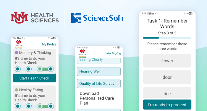 UNM Health Sciences Center Research Team and ScienceSoft Present Vive Bien/Live Well App