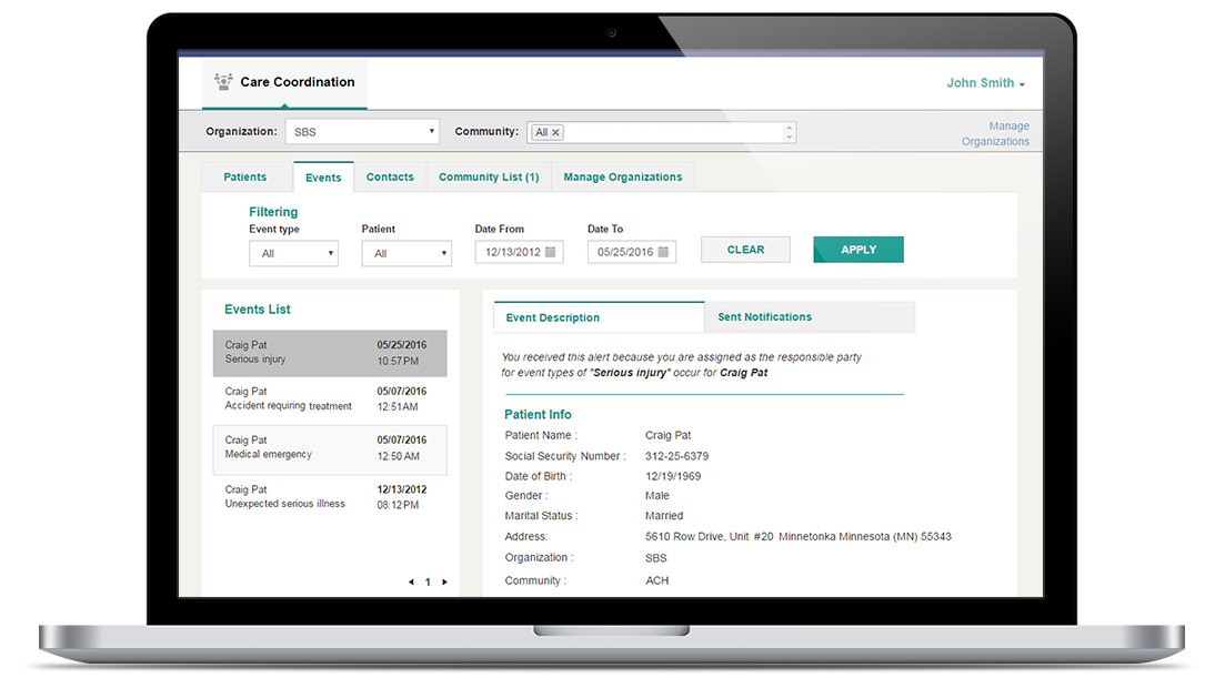 Care Team Coordination Application for 120+ Caregivers