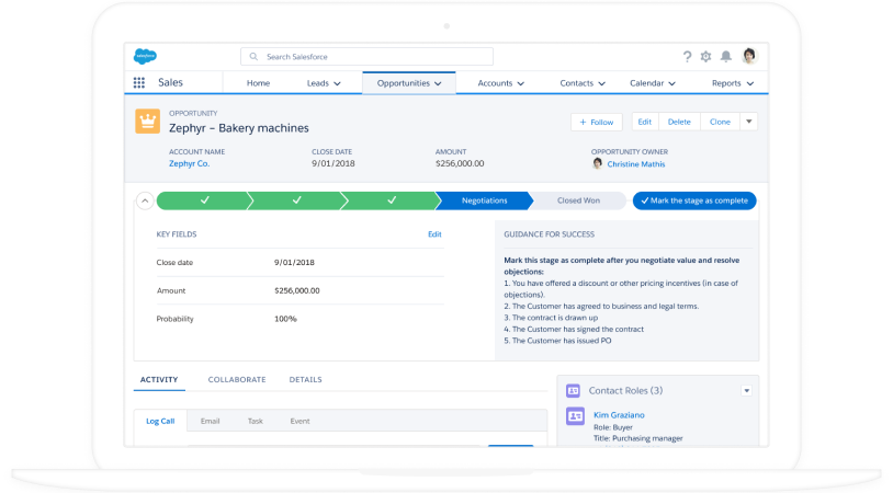 Subscription Management Demo, Sales Cloud