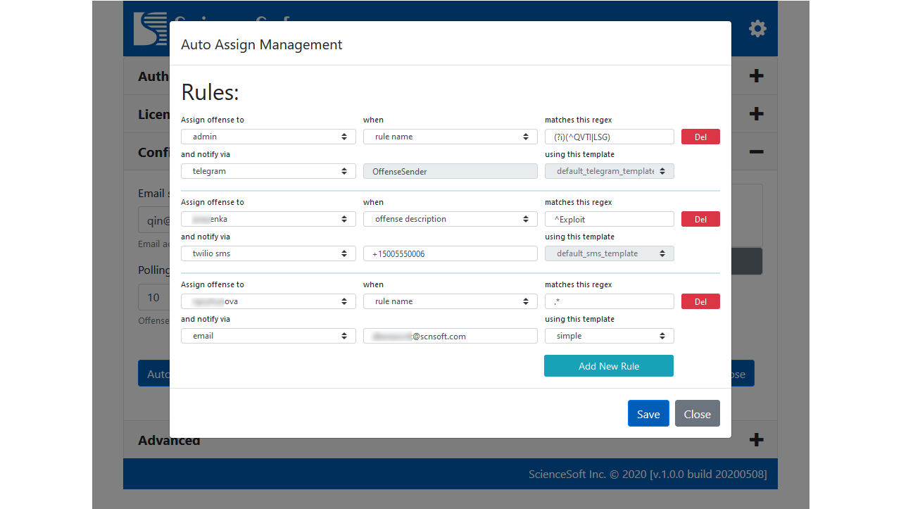 QLEAN interface with QRadar performance and configuration checks.