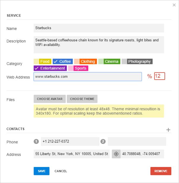 SharePoint - Corporate Discounts Properties