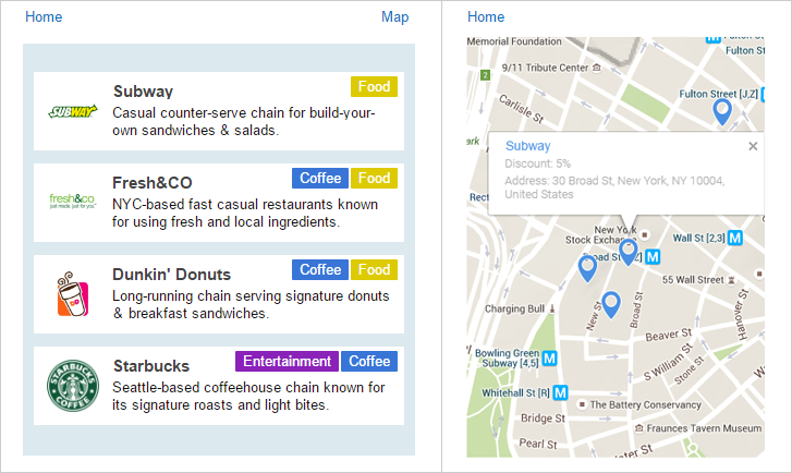 SharePoint - Corporate Discounts - List and Map