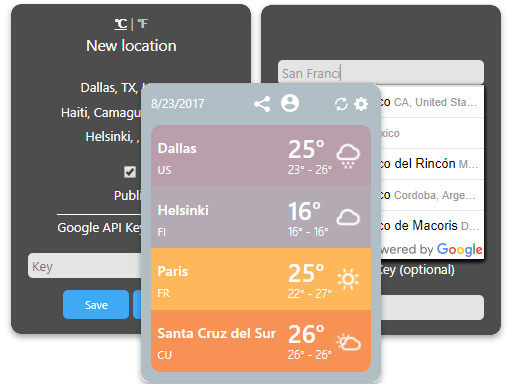 Weather Vibes SharePoint Add-in - ScienceSoft