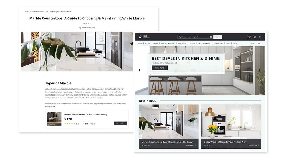 Facilitate navigation on websites of any size